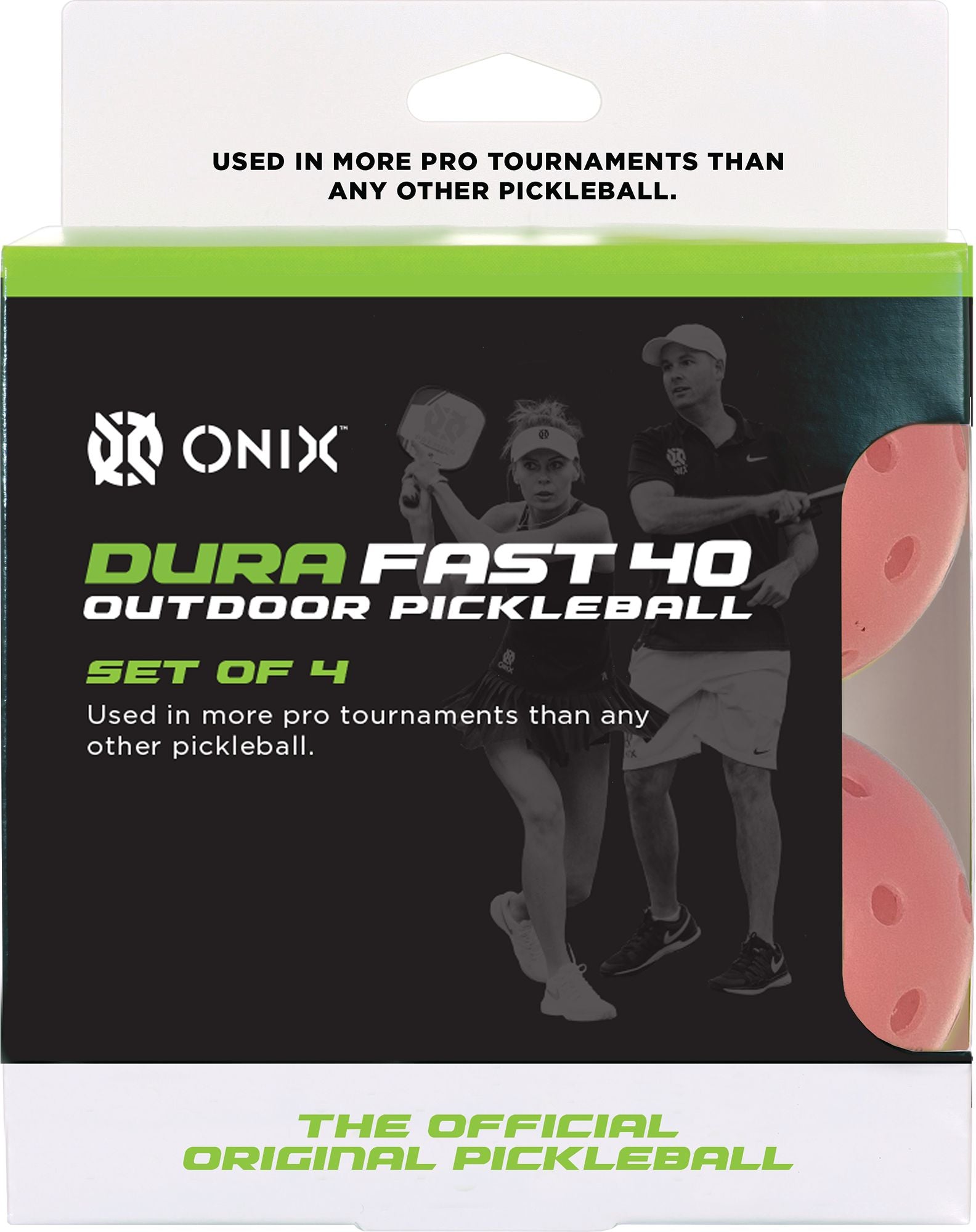 Onix Sports Dura-Fast 40 Pickleballs 4-Pack