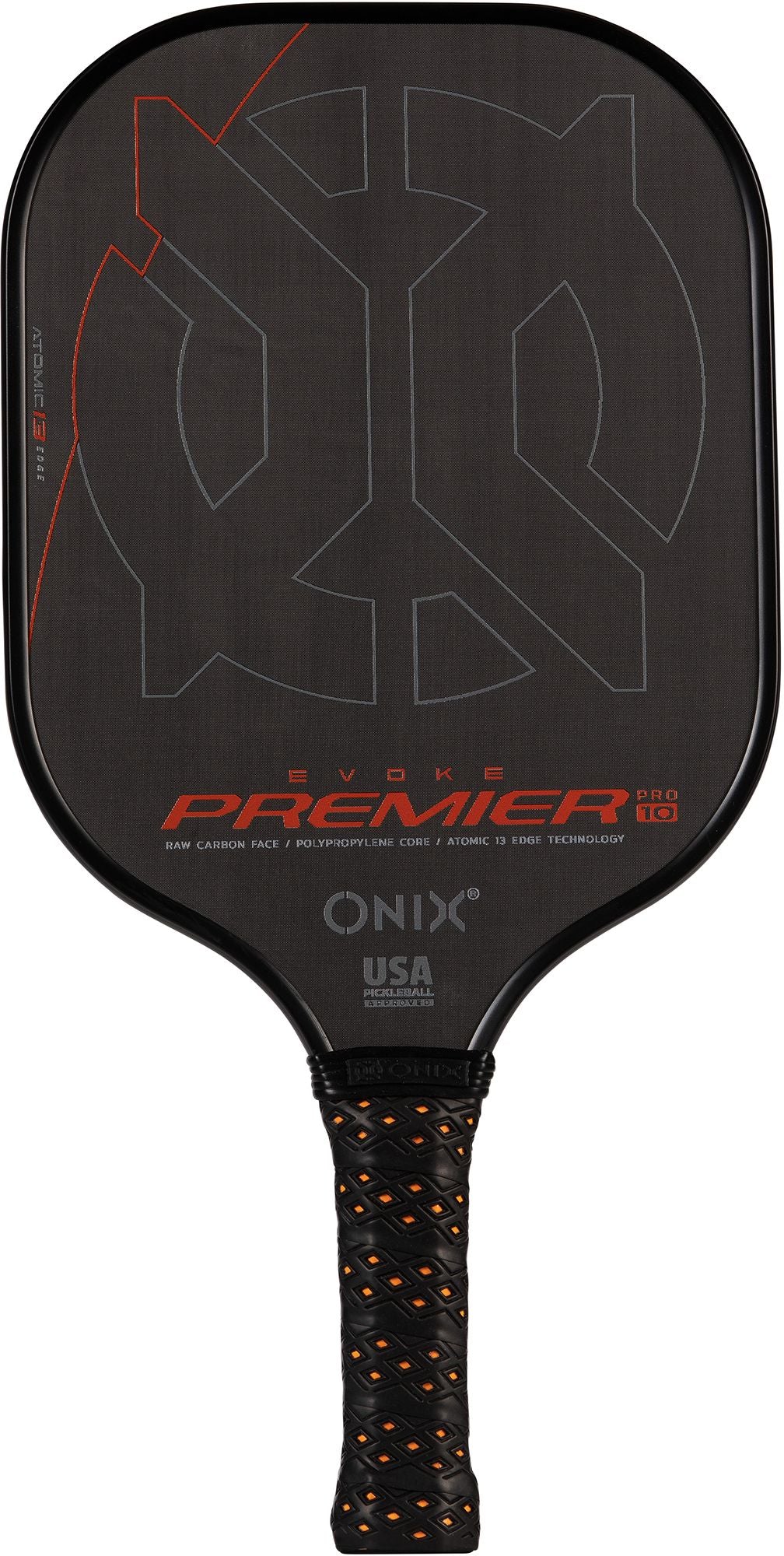 Onix Sports Evoke Premier Raw Carbon 10 mm Pickleball Paddle