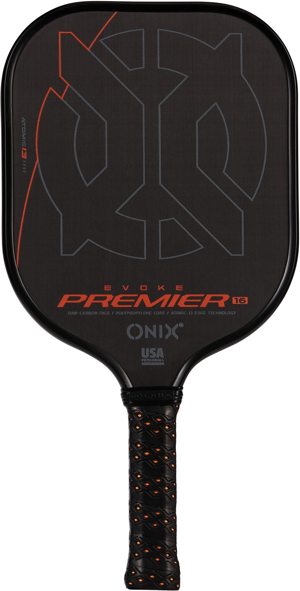 Onix Sports Evoke Premier Raw Carbon 16 mm Pickleball Paddle