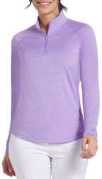 PUMA Women's YouV Solid Golf 1/4 Zip Pullover