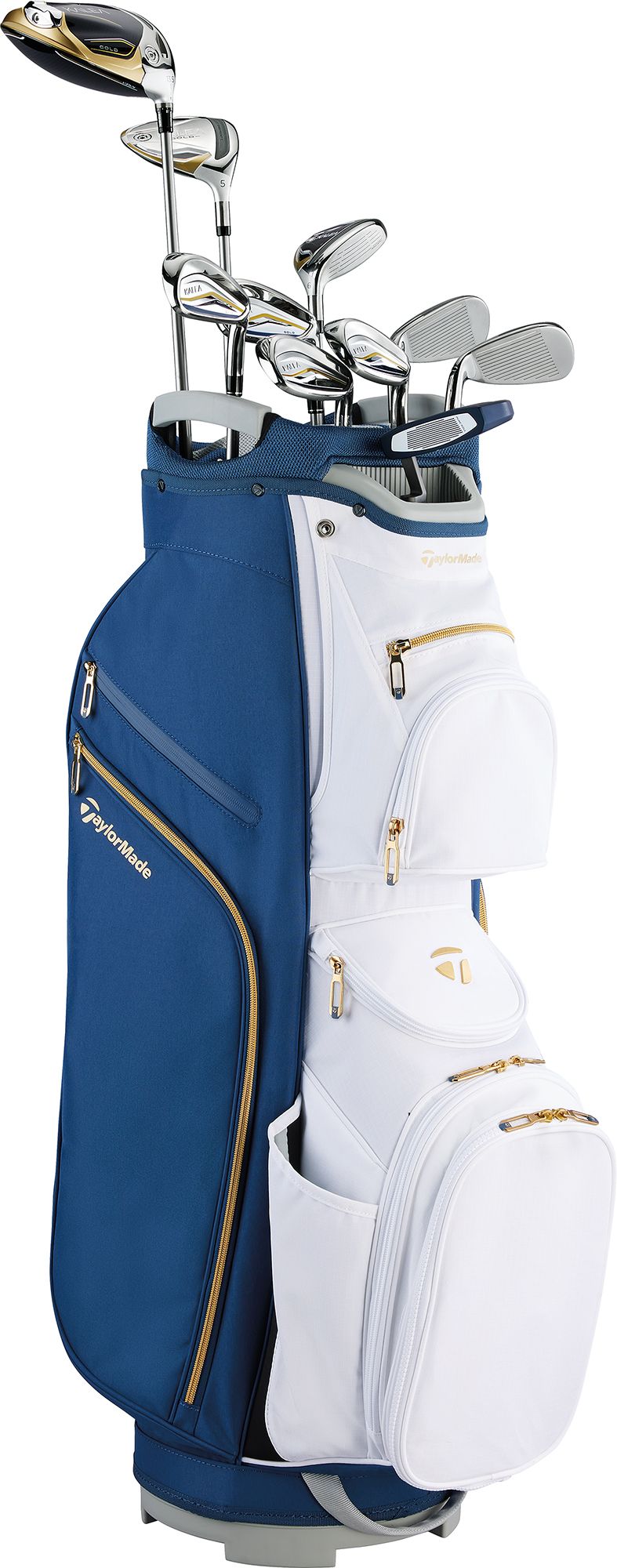 TaylorMade Women's Kalea Gold Cart Bag 10-Piece Complete Set