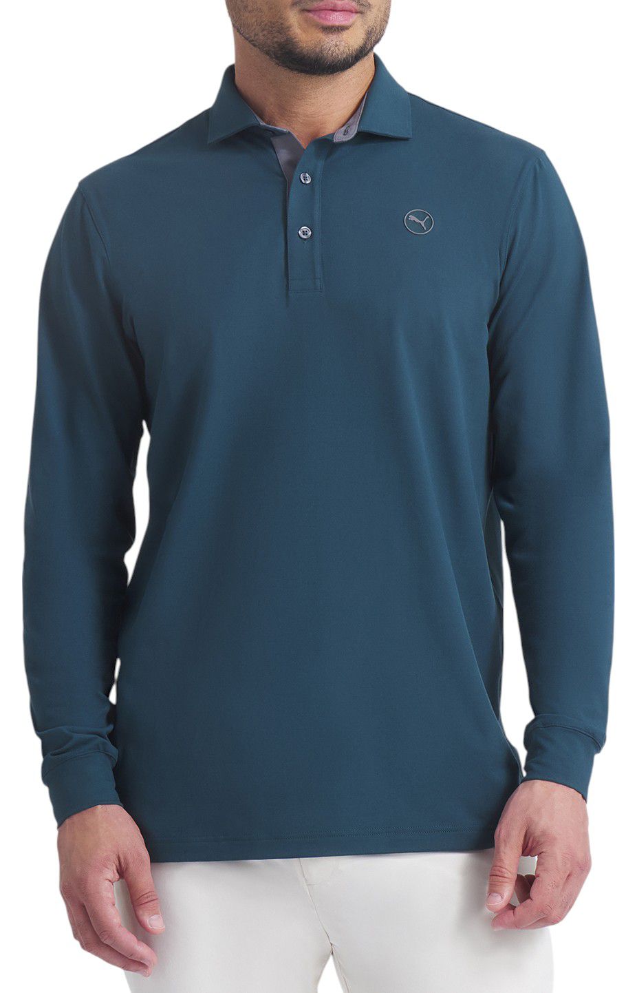 PUMA Men's CLOUDSPUN Long Sleeve Midweight Golf Polo