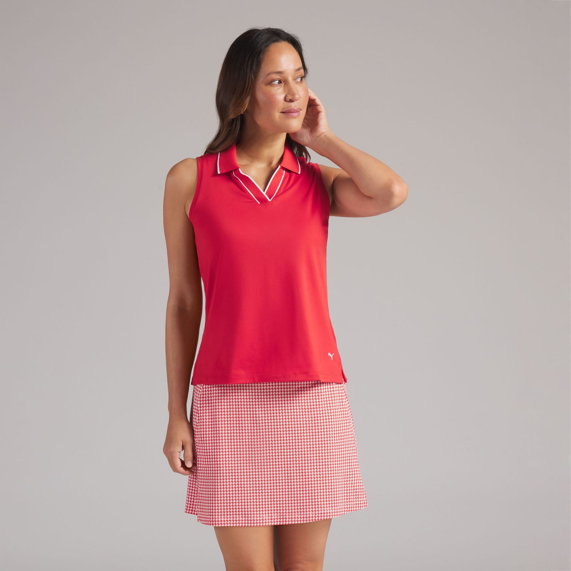 PUMA Women's CLOUDSPUN Essential Sleeveless Golf Polo