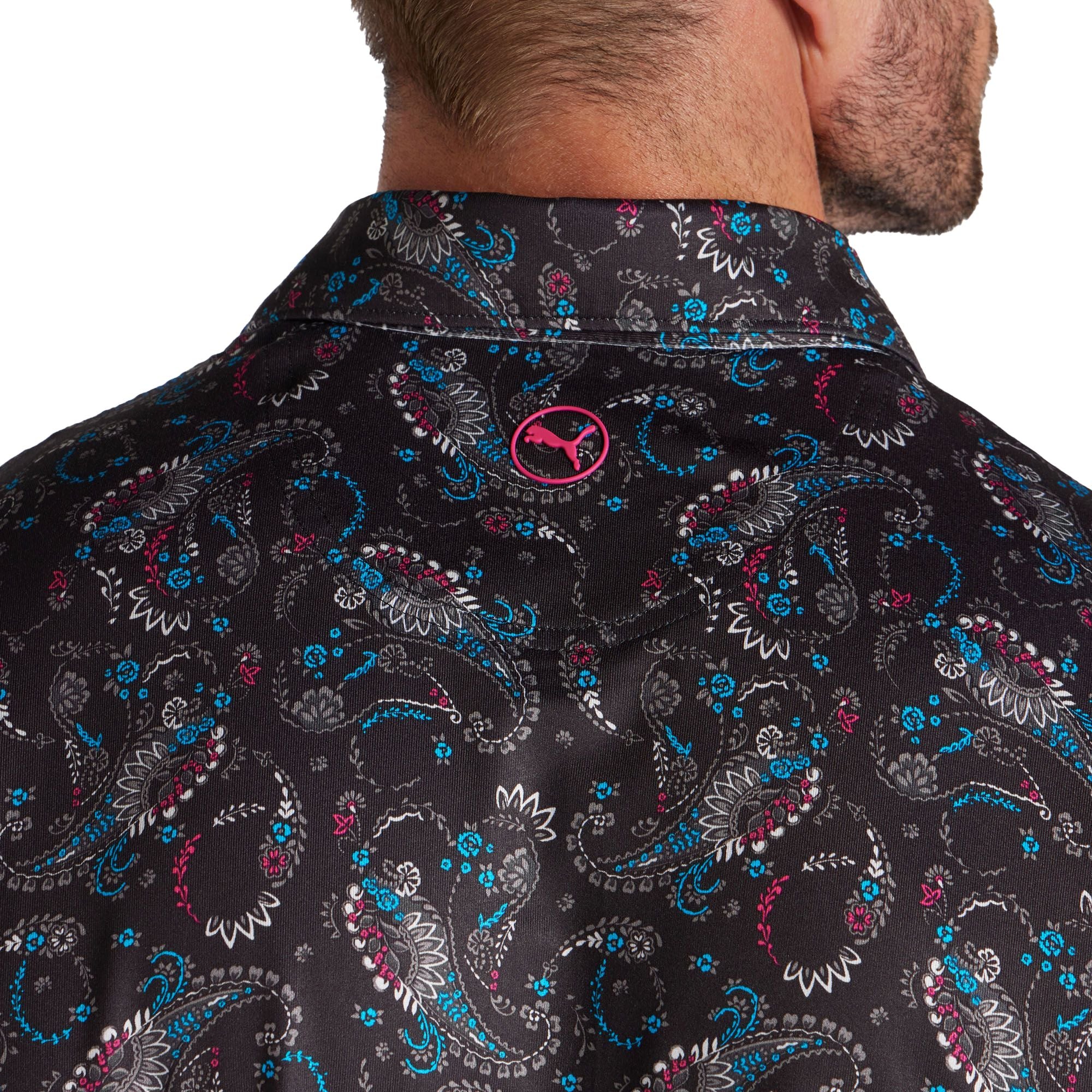 PUMA Men's ClOUDSPUN Paisley Golf Polo
