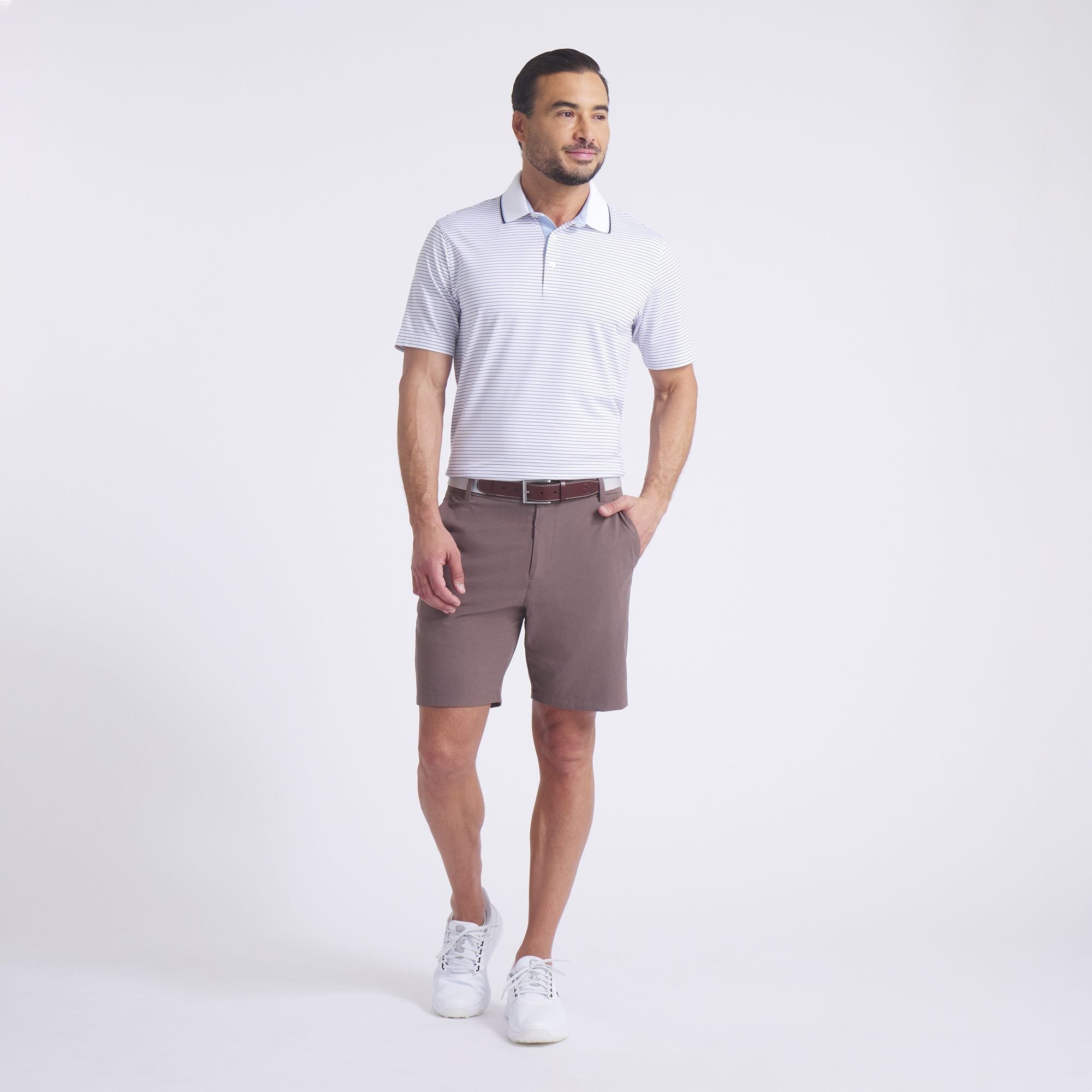 PUMA Men's MATTR Elevated Striped Golf Polo