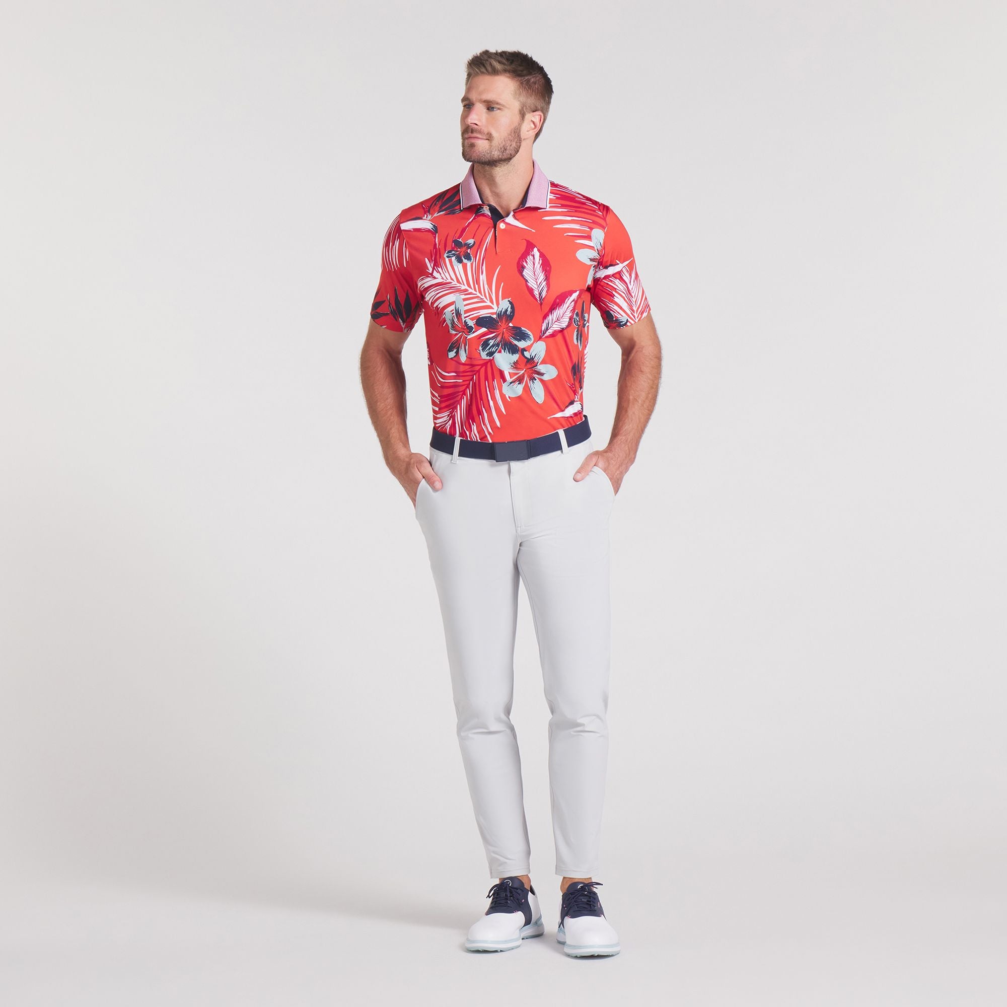 PUMA Men's MATTR Luau Golf Polo