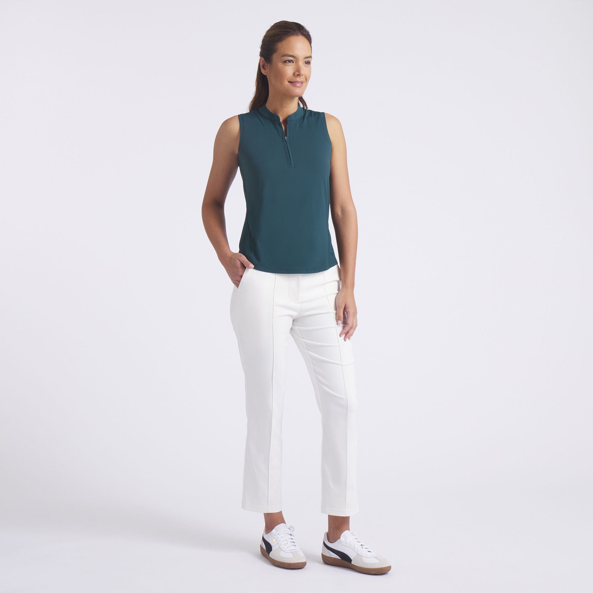 PUMA Women's Sleeveless Aerlon Golf Polo