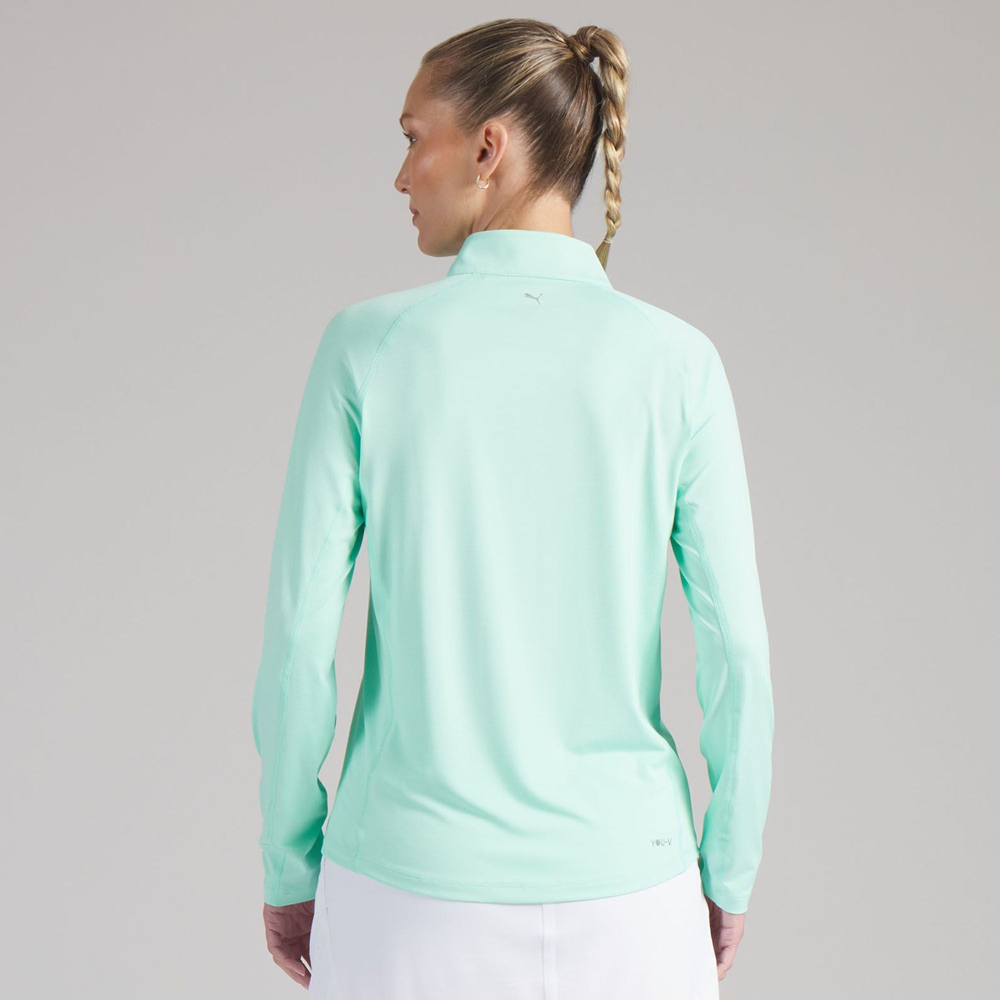 PUMA Women's YouV Brrr Solid Golf 1/4 Zip