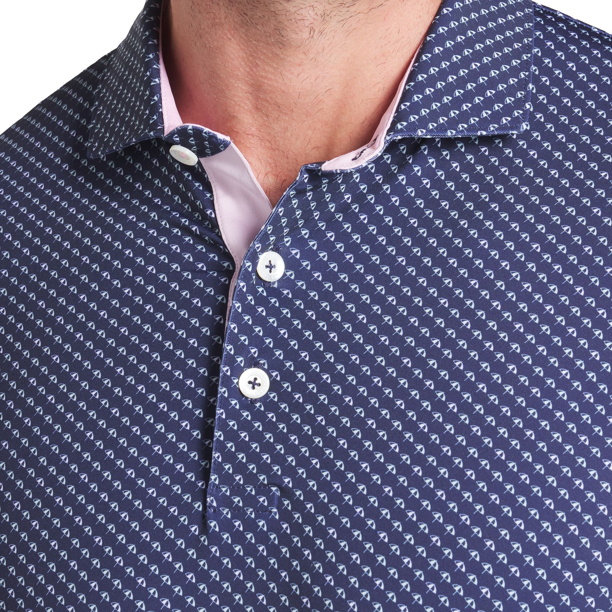 PUMA X Arnold Palmer Men's Micro Umbrellas Golf Polo