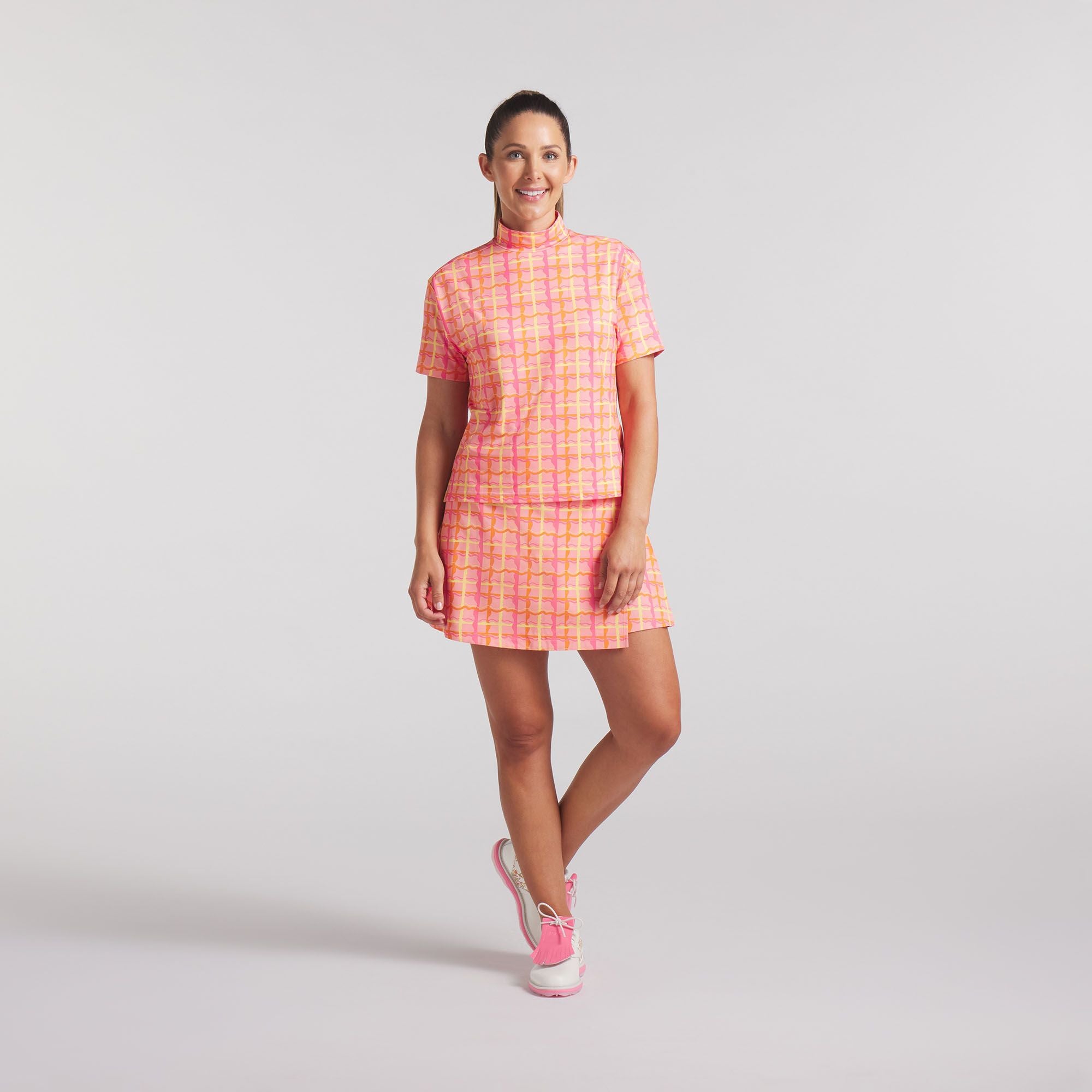 PUMA X Dani Dazey Women's CLOUDSPUN Mock Neck Golf Shirt