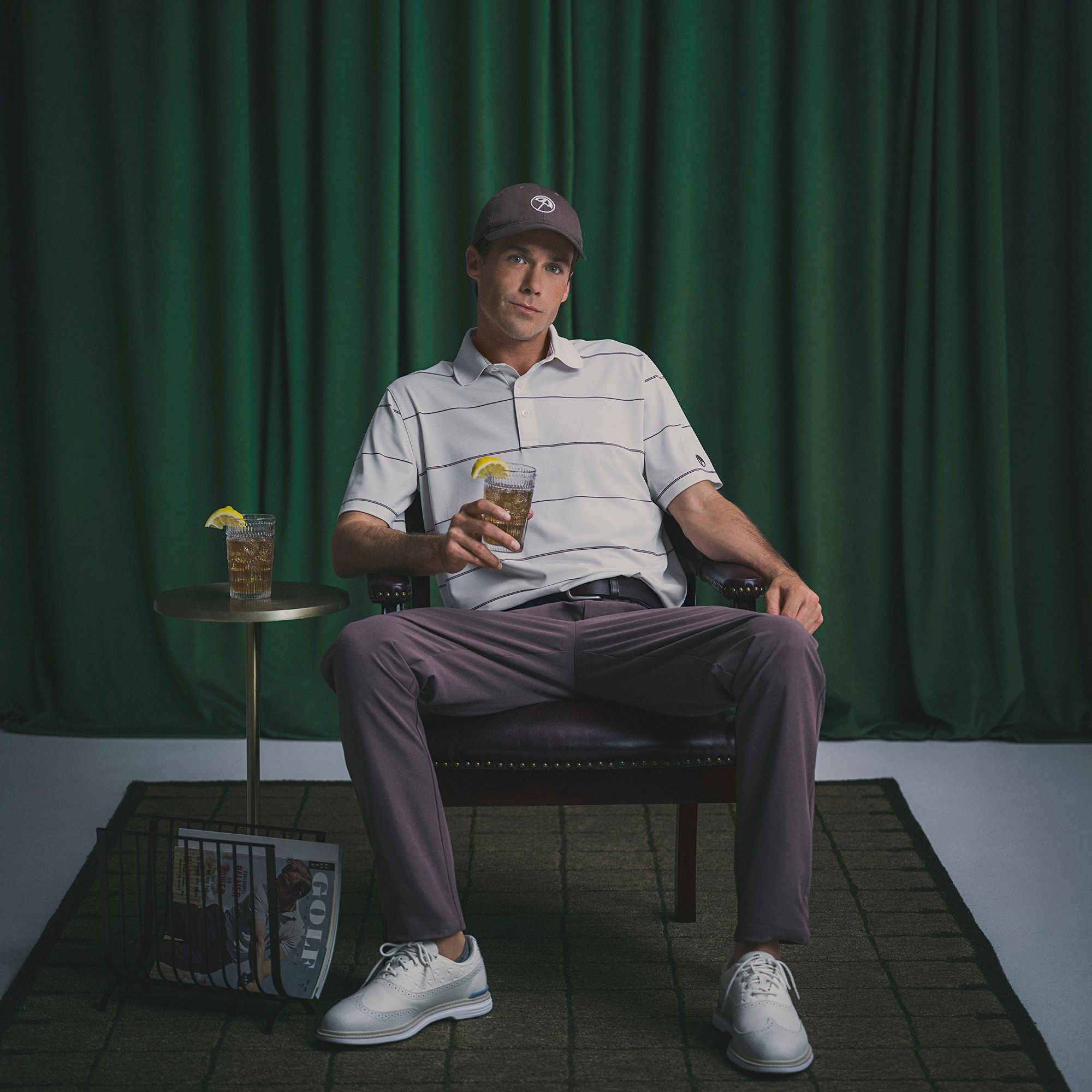 PUMA X Arnold Palmer Men's Rugby Stripe Golf Polo