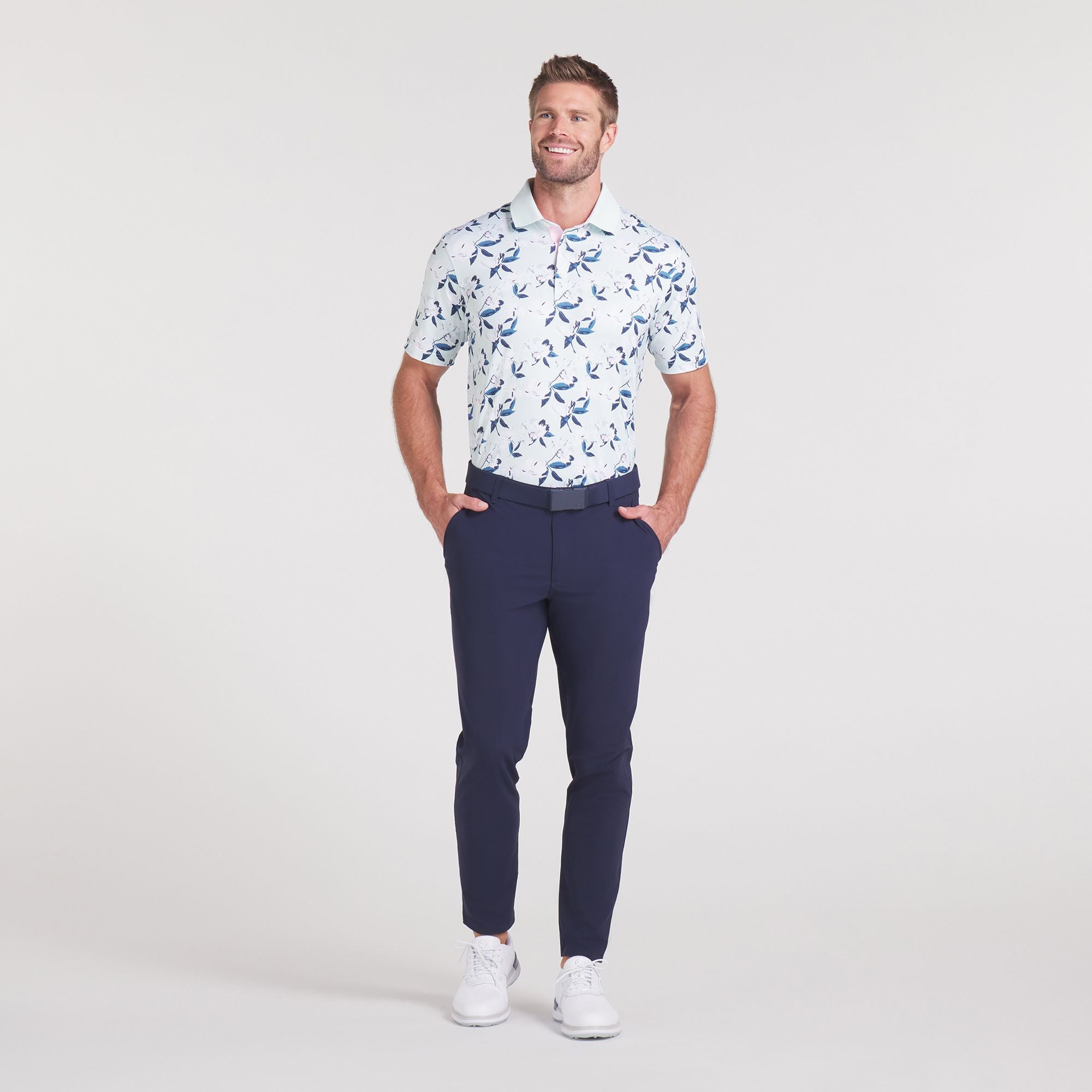 PUMA X Arnold Palmer Men's Spring Florals Golf Polo