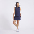 PUMA Women's Houndstooth Sleeveless Golf Polo