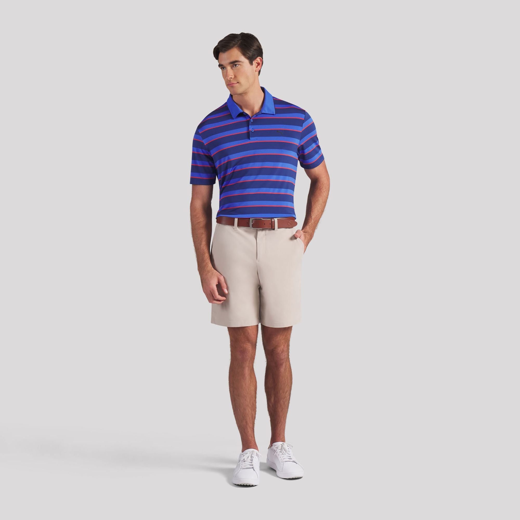 PUMA Men's CLOUDSPUN Stripe Golf Polo