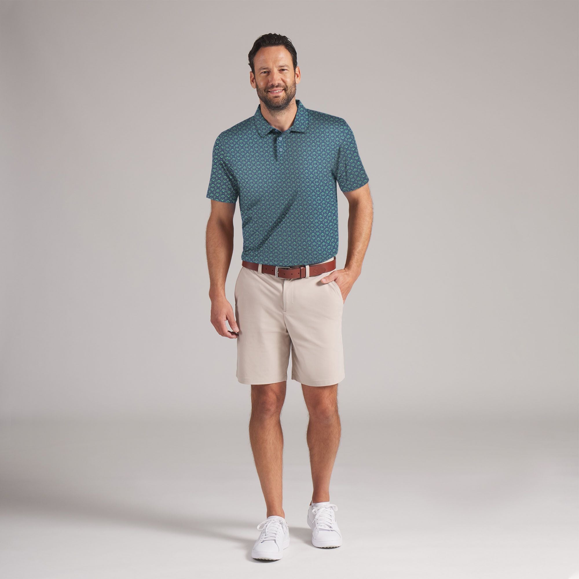 PUMA Men's MATTR Scallop Golf Polo