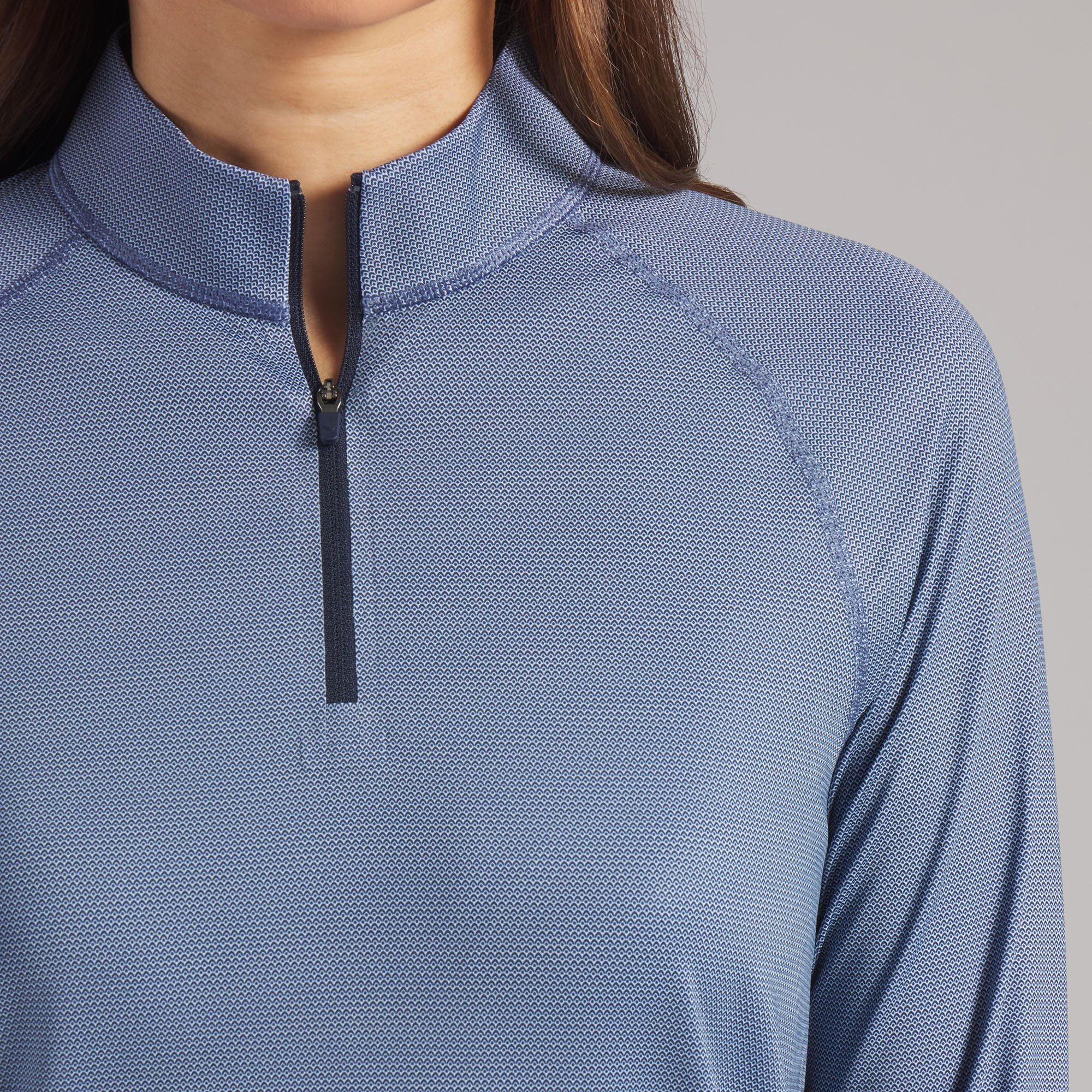 PUMA Women's UV Birdseye ¼ Zip Long Sleeve Golf Shirt