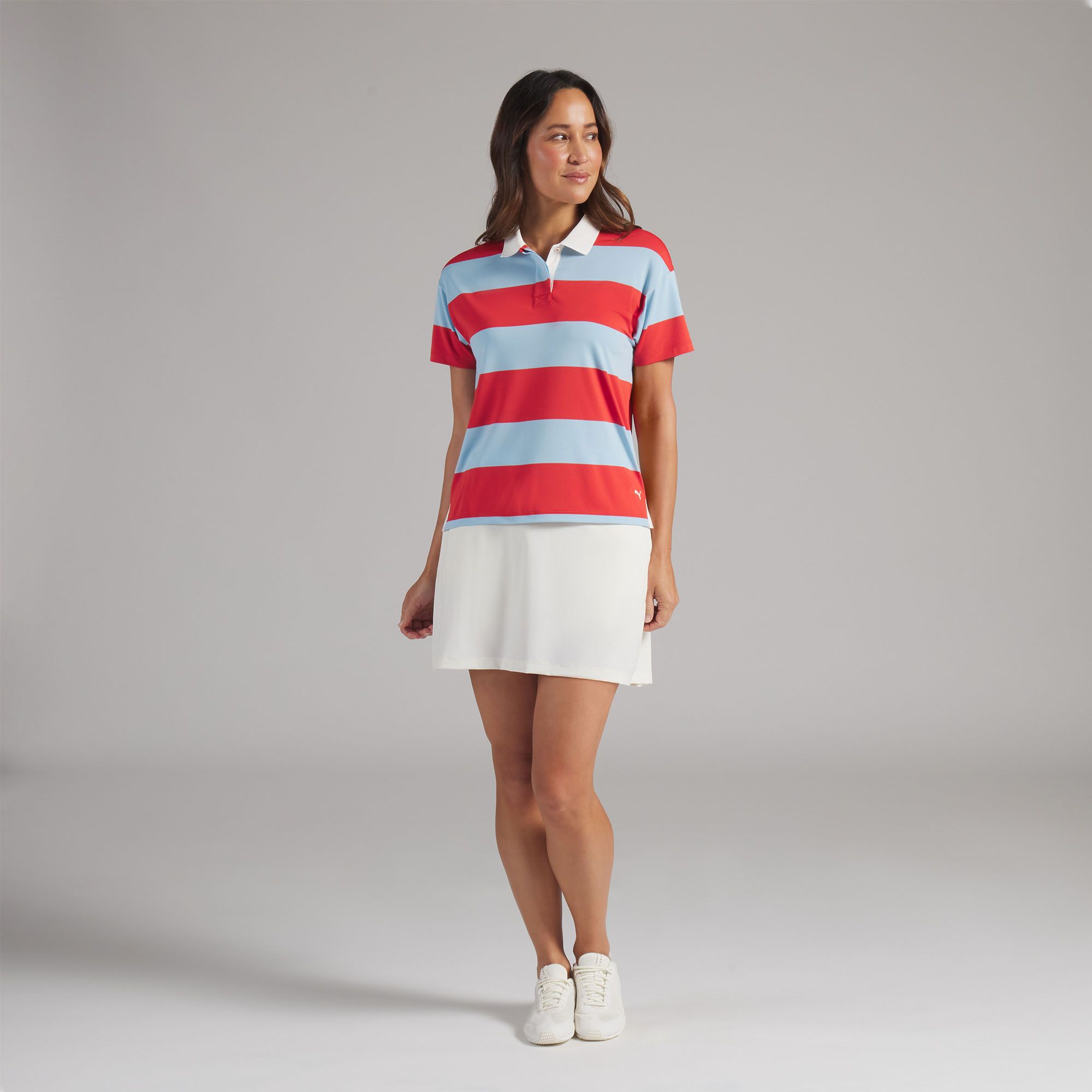 PUMA Women's CLOUDSPUN Rugby Short Sleeve Golf Polo
