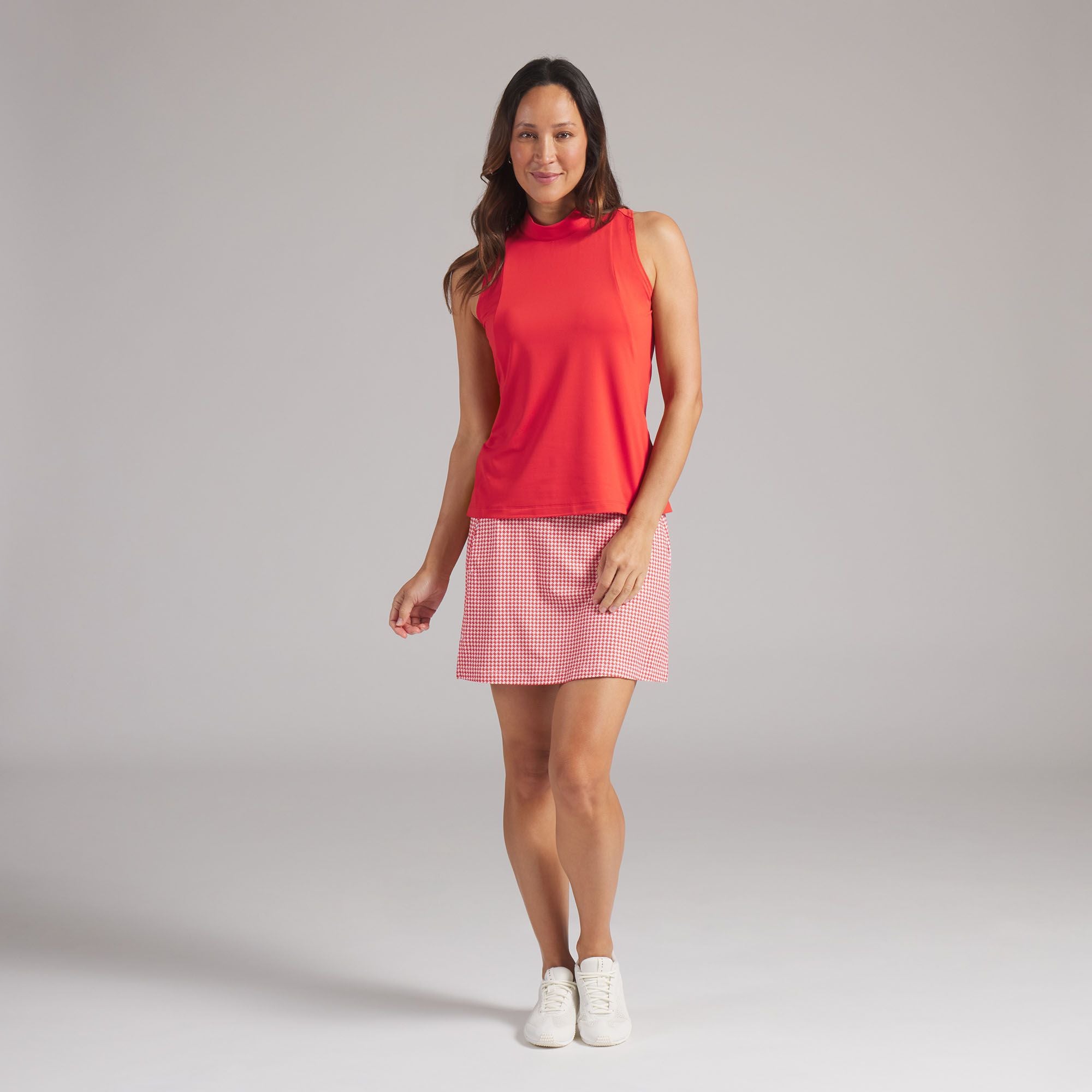 PUMA Women's Nylon Sport Sleeveless Mockneck Golf Shirt