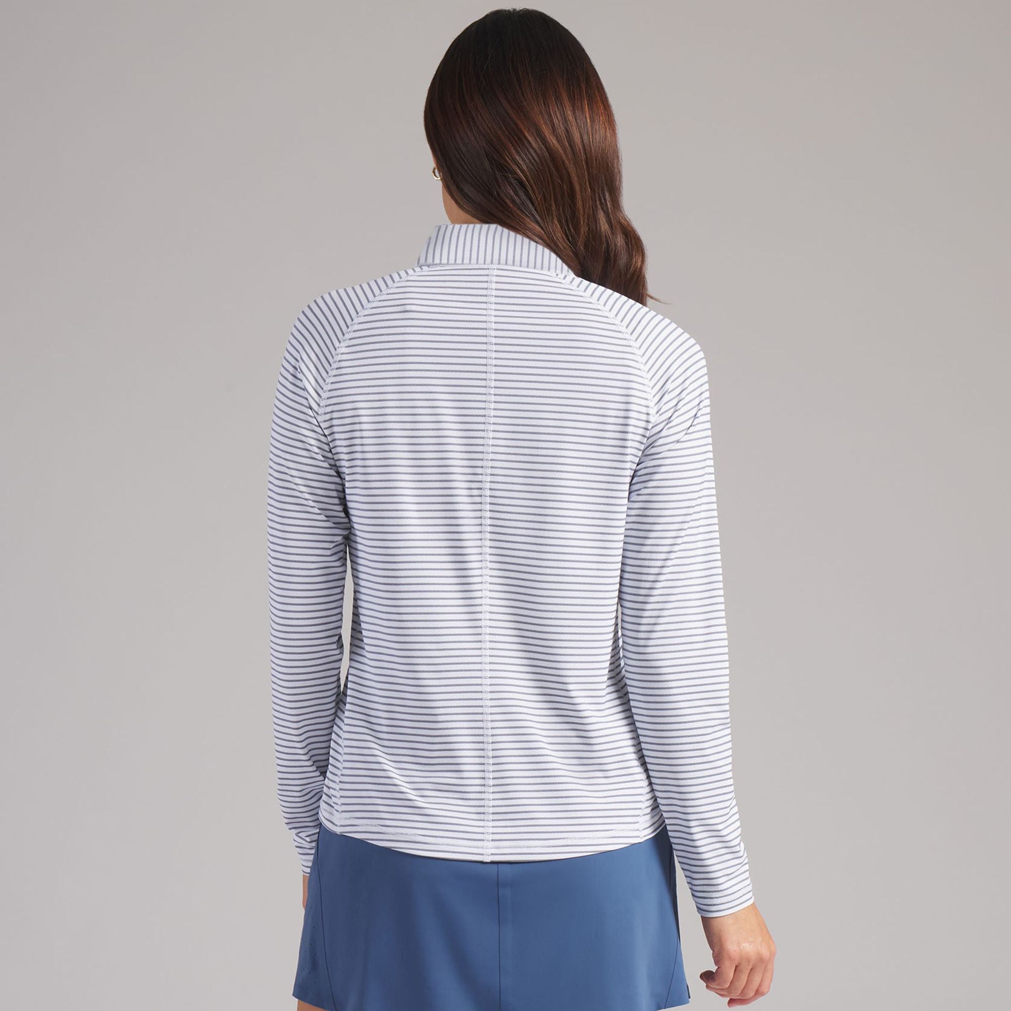 PUMA Women's UV stripe ¼ Zip Long Sleeve Golf Shirt