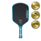 Six Zero Coral 16mm Hybrid Pickleball Paddle