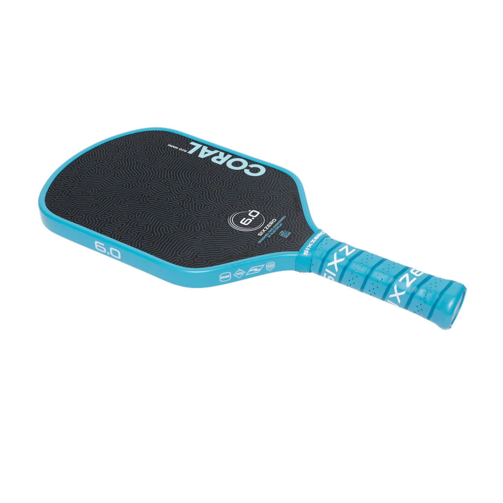 Six Zero Coral 16mm Hybrid Pickleball Paddle