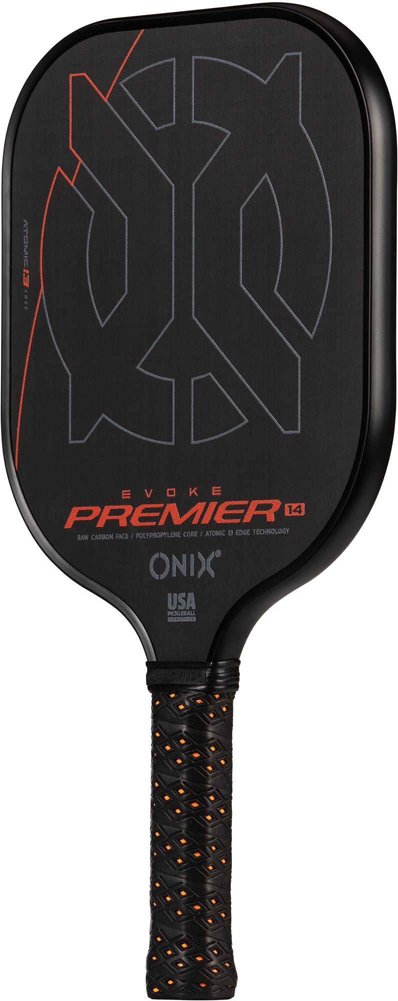 Onix Sports Evoke Premier Raw Carbon 14 mm Pickleball Paddle