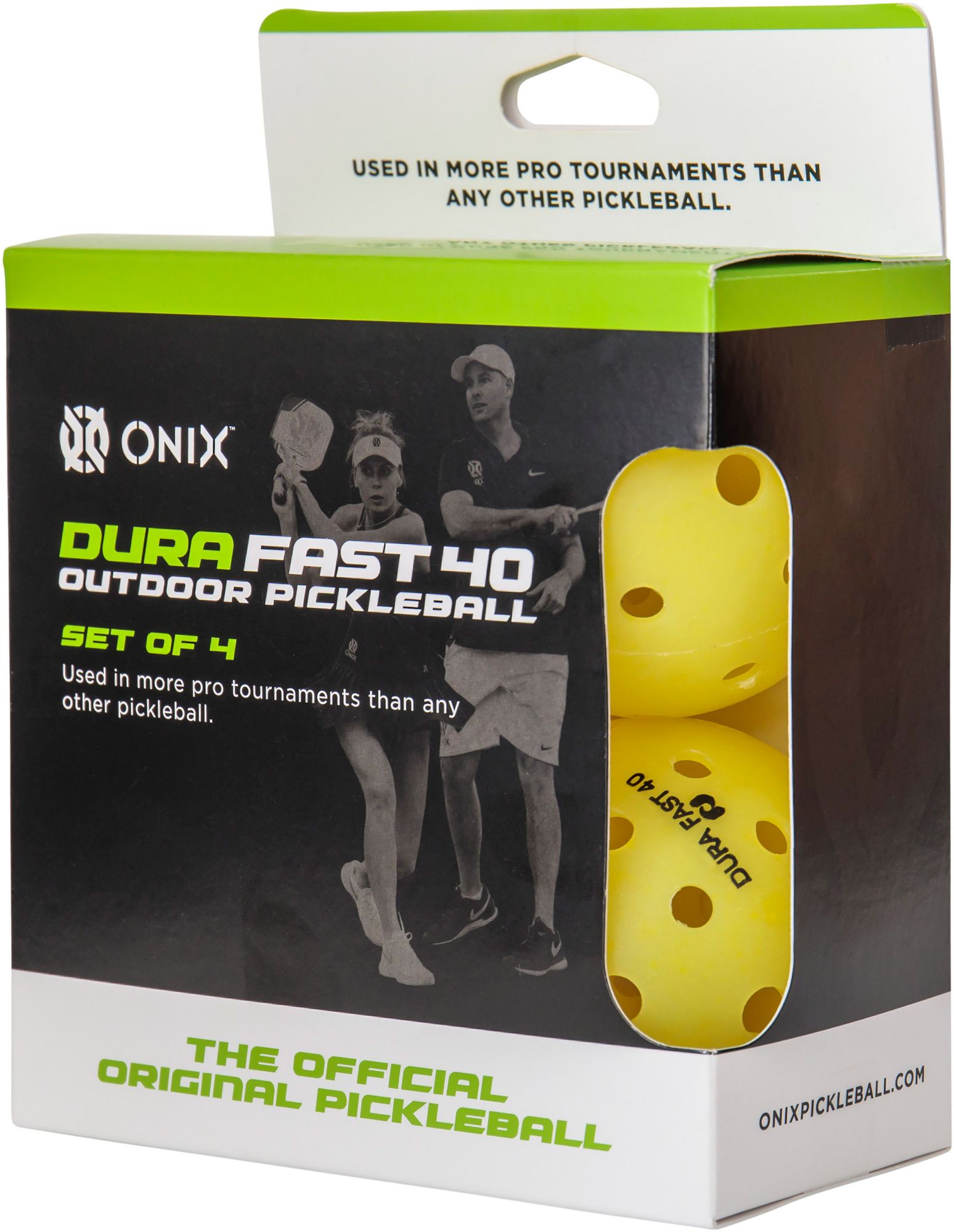 Onix Sports Dura Fast 40 Outdoor Pickleball - 4 Pack