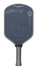 Honolulu J2TI+ pickleball paddle front view – titanium-look carbon face 16mm aero hybrid plus shape