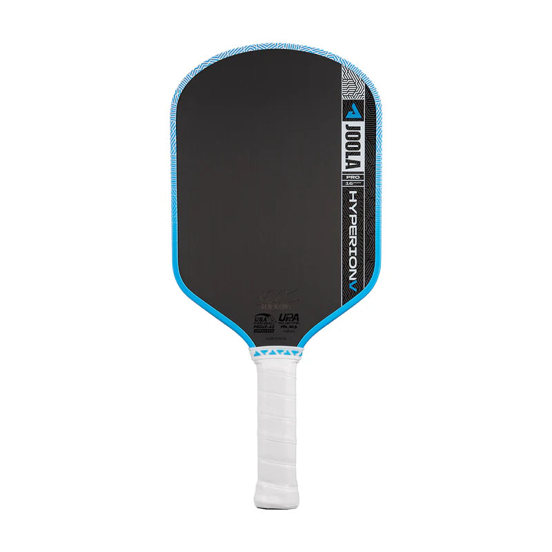JOOLA Hyperion Pro V Ben Johns 16mm pickleball paddle front view – elongated aero-curve shape with KineticFrame technology