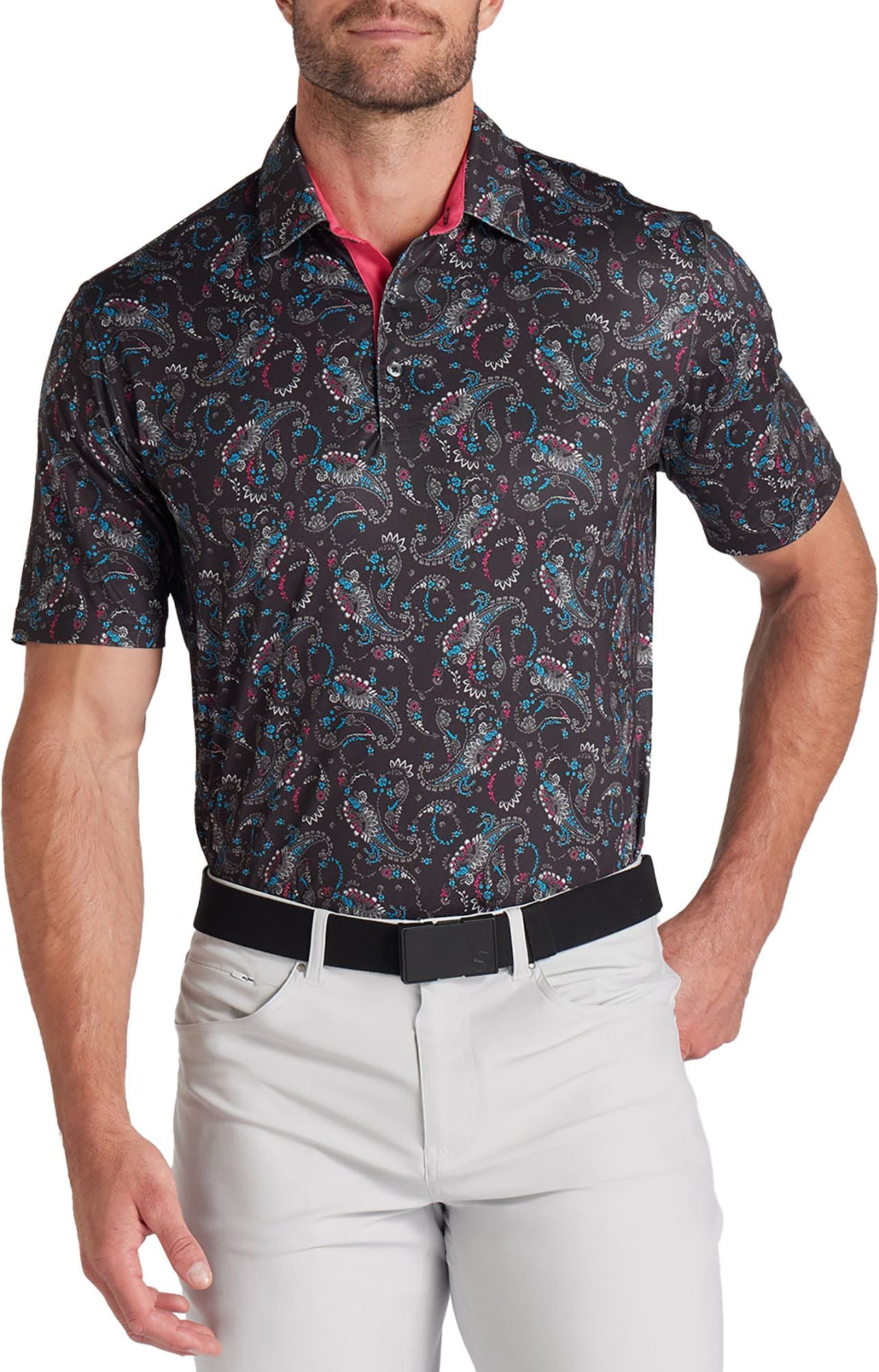 PUMA Men's ClOUDSPUN Paisley Golf Polo