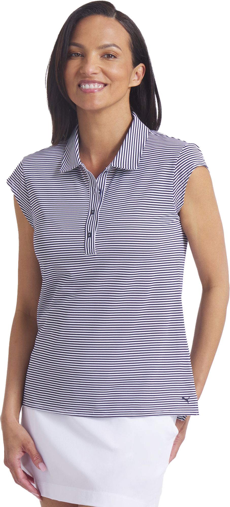 PUMA Women's Pique Cap Sleeve Golf Polo