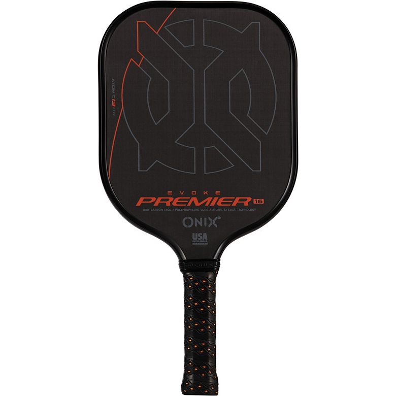 Onix Sports Evoke Premier Raw Carbon 16 mm Pickleball Paddle