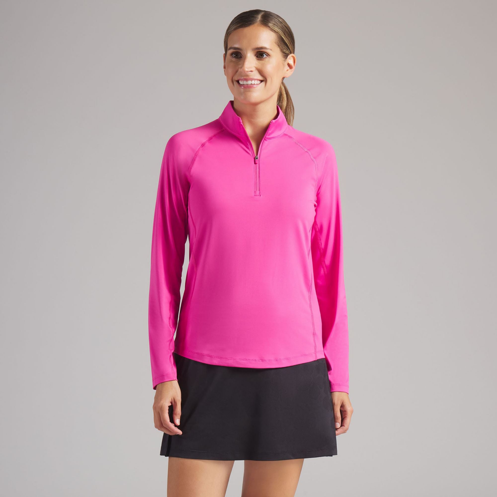 PUMA Women's YouV Brrr Solid Golf 1/4 Zip