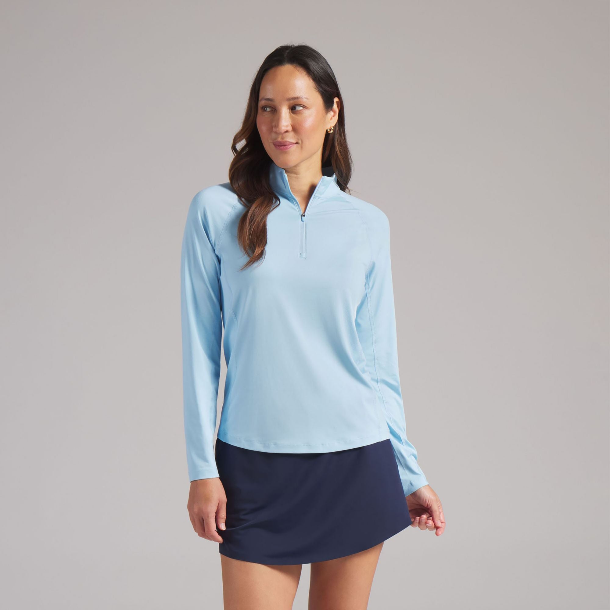 PUMA Women's YouV Brrr Solid Golf 1/4 Zip