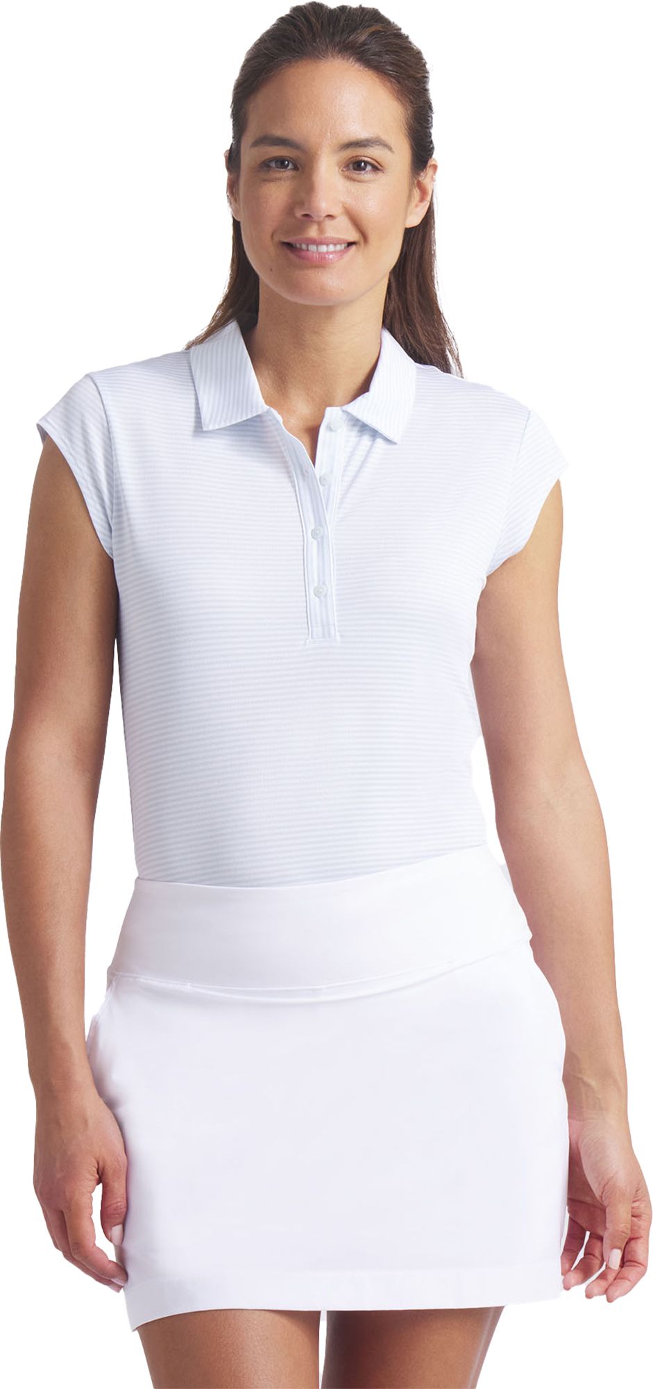 PUMA Women's Pique Cap Sleeve Golf Polo
