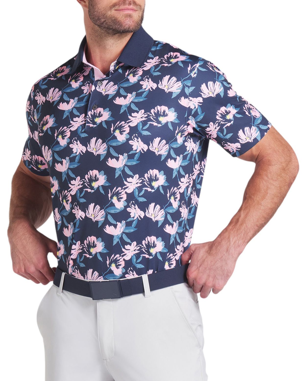 PUMA X Arnold Palmer Men's Spring Florals Golf Polo