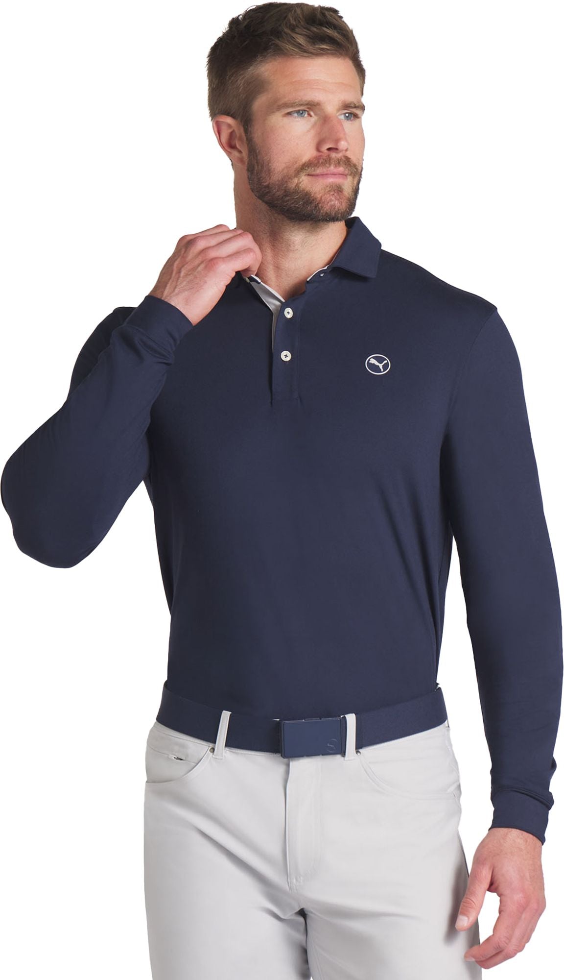 PUMA Men's CLOUDSPUN Long Sleeve Midweight Golf Polo