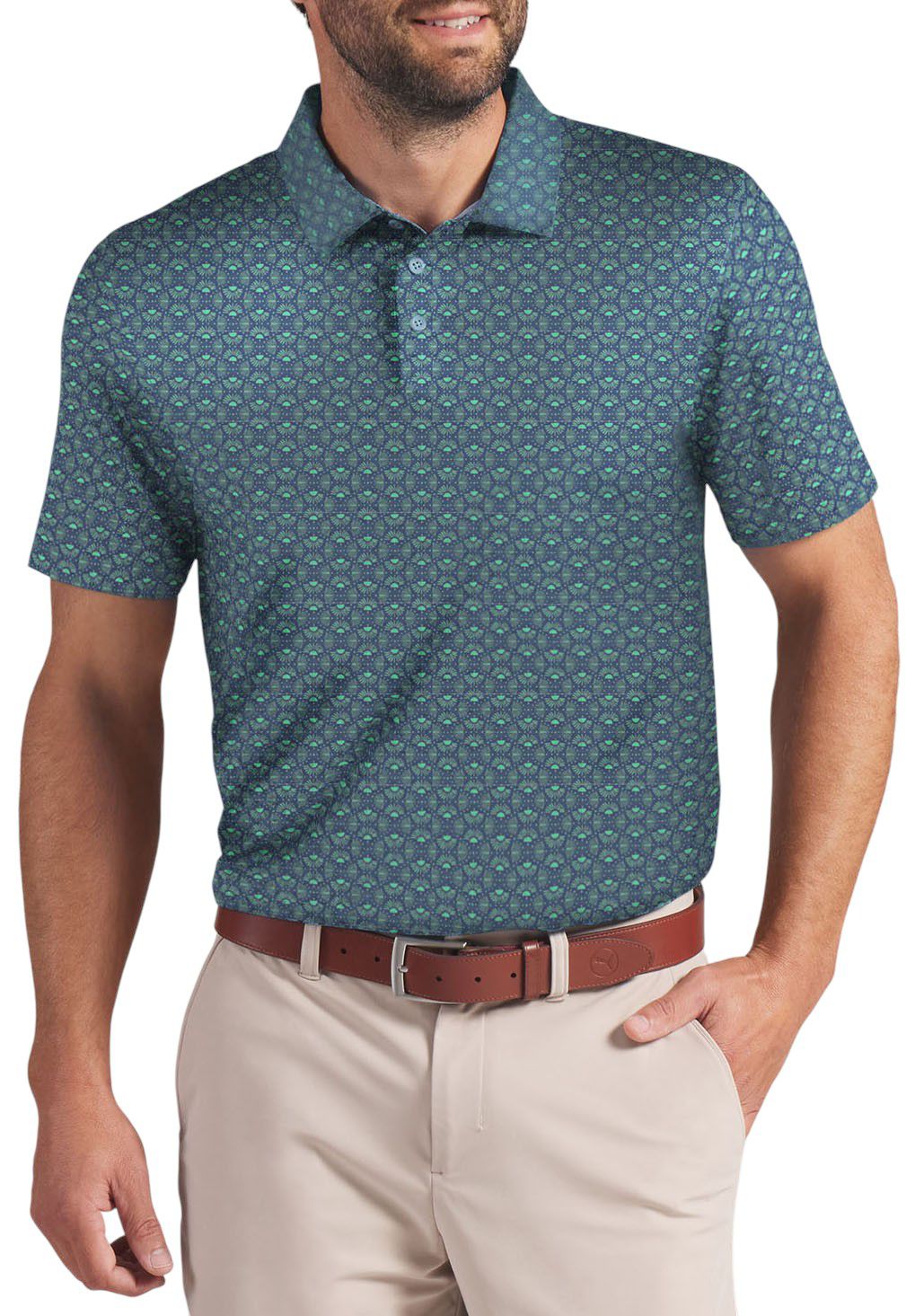 PUMA Men's MATTR Scallop Golf Polo