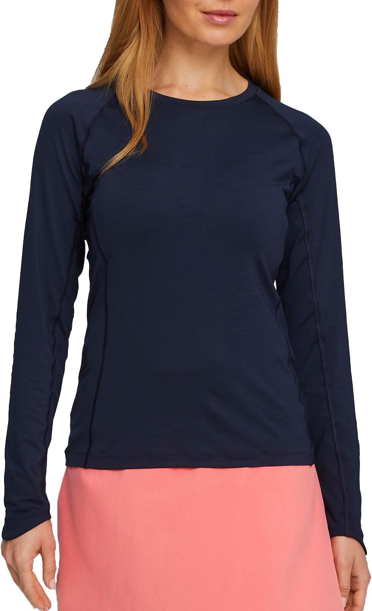 PUMA Women's Long Sleeve YouV Crewneck Golf Shirt
