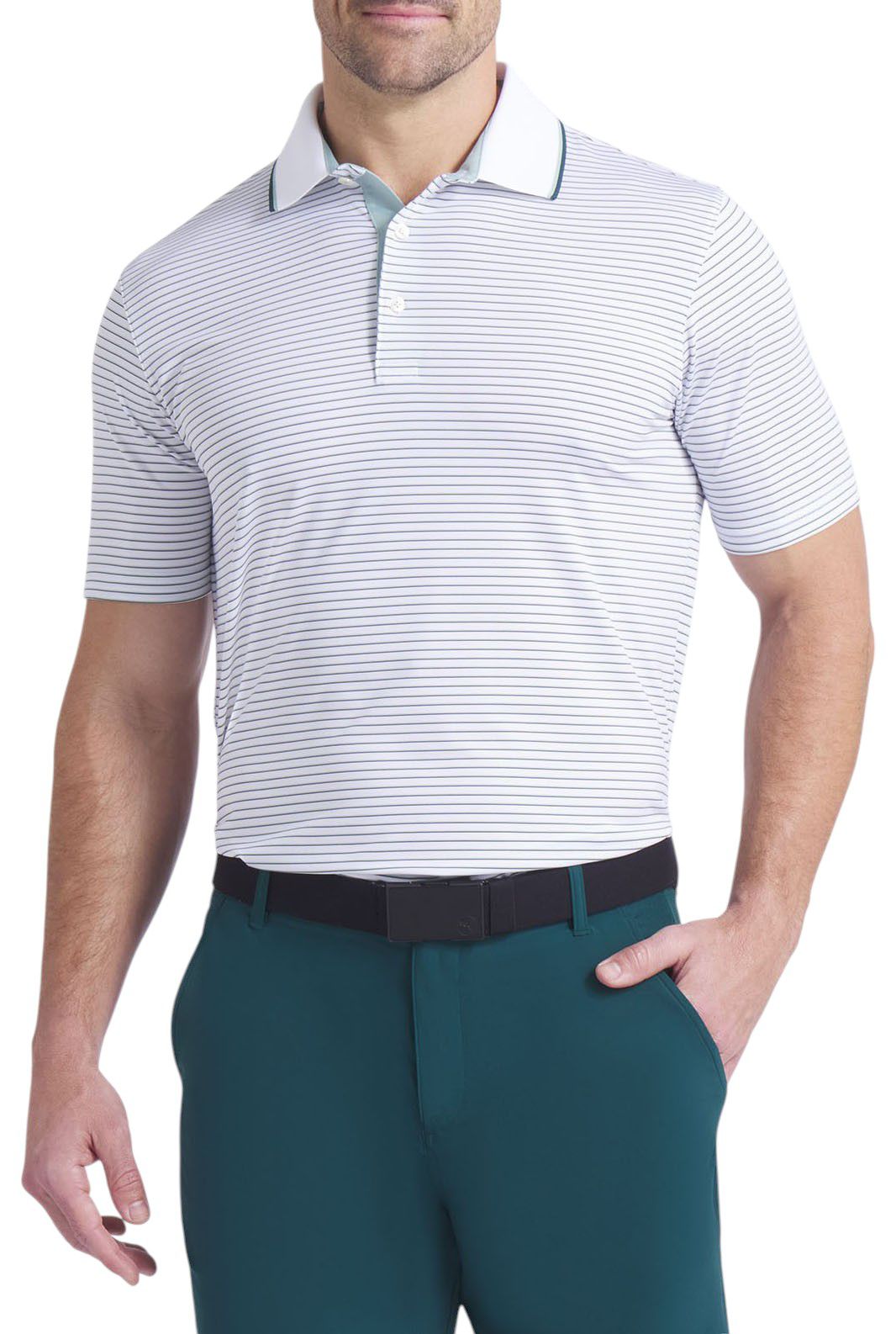 PUMA Men's MATTR Elevated Striped Golf Polo