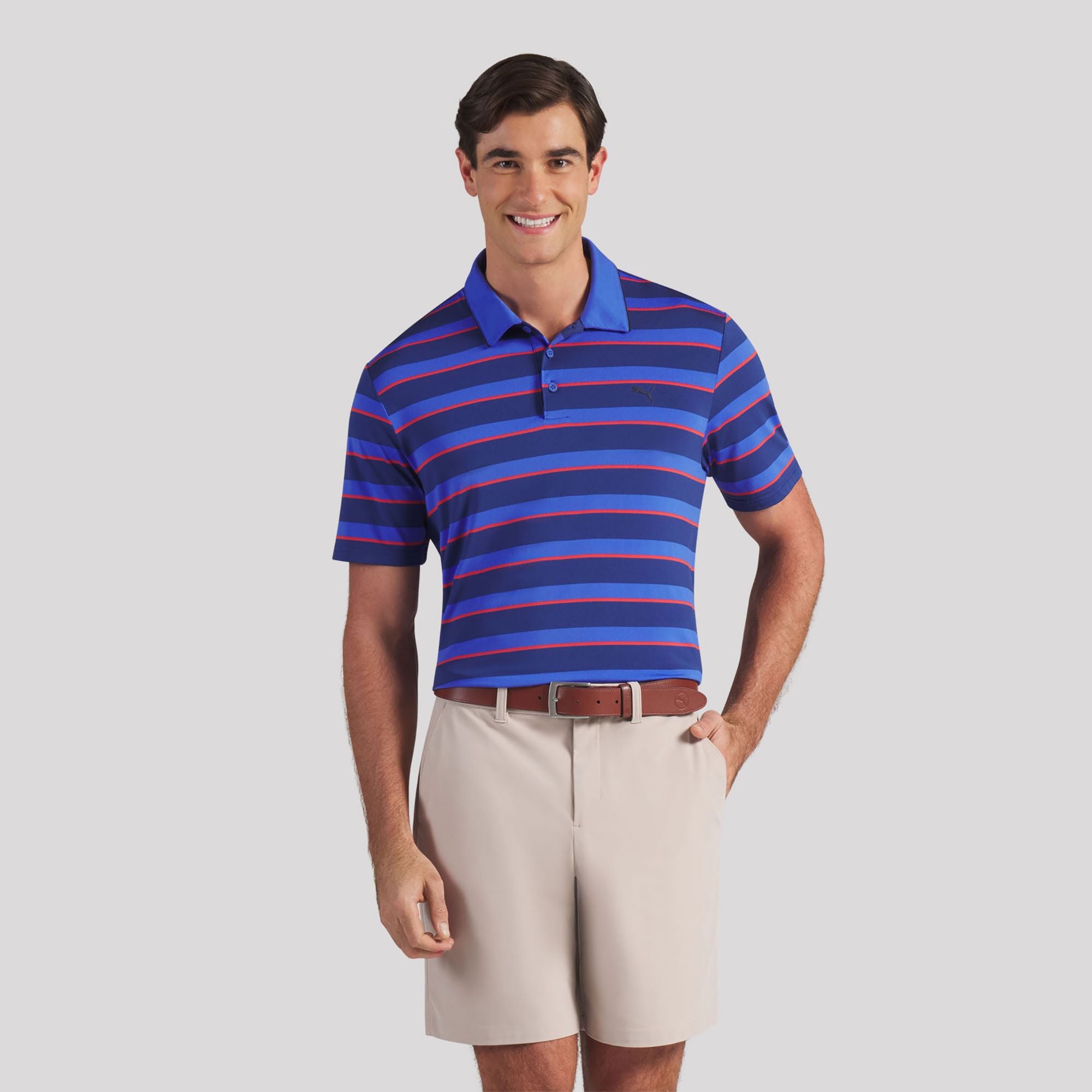PUMA Men's CLOUDSPUN Stripe Golf Polo